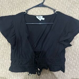 Princess Polly Black V Neck